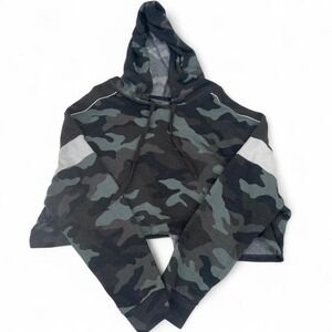Aero camouflage cropped hoodie